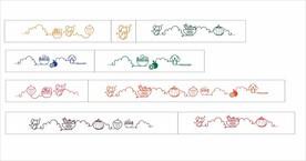 矢量果蔬 装饰 线条 线描水果