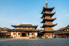 复古寺庙建筑