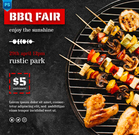 烧烤宣传海报
