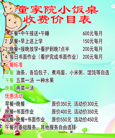 价格表