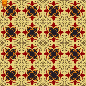 民族风藤蔓印花图案