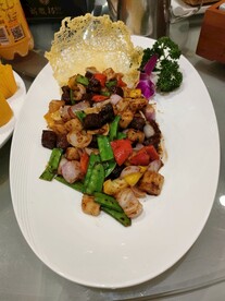 黑胡椒香煎牛肉粒
