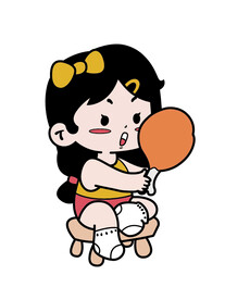 美女小卡通