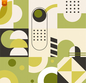 几何拼贴时尚背景