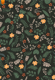 手绘花草植物花纹