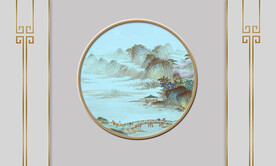 山水背景