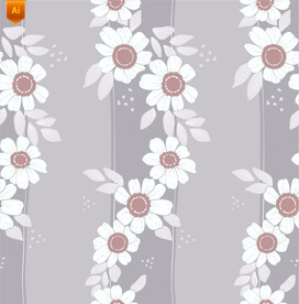 白色花朵花边背景