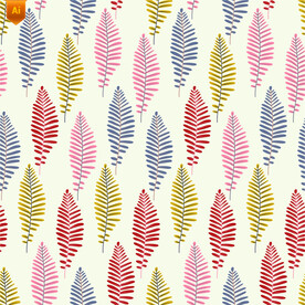 手绘叶片图案背景