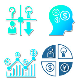 箭头指标标点图标ppt图标