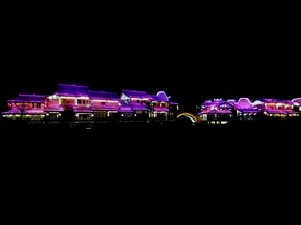 夜色下的灯光秀