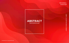 红色底纹波浪背景