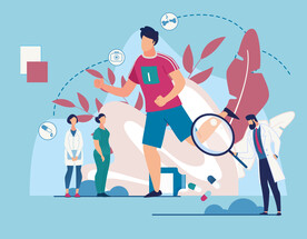 运动受伤骨头疾病免抠素材