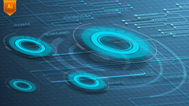 商务科技圆环背景