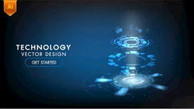 透视科技光环圆环