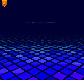 方格地面矢量科技背景