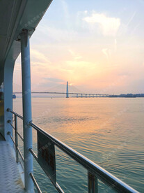 汕头礐石大桥 海景 日落