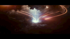 壁纸 云雾激光射线