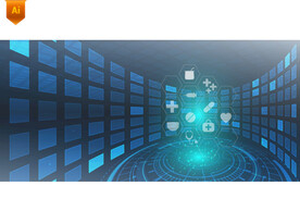 科技科幻人工智能背景