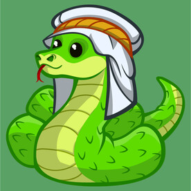 蛇卡通矢量素材插画图片