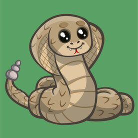 蛇卡通矢量素材插画图片