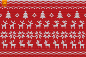 红色毛衣织物纹理