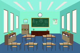 教室插画