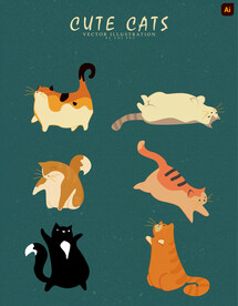 卡通猫咪