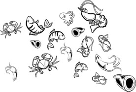 矢量海鲜素材