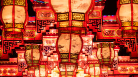 复古红色灯笼