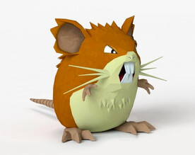 C4D模型卡通几何小老鼠