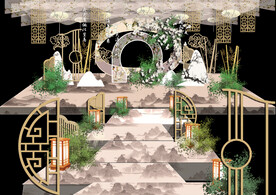 婚礼舞台背景