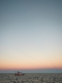 红色夕阳