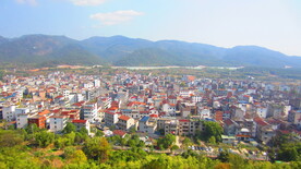 城市水平图 城市俯视图 城镇 
