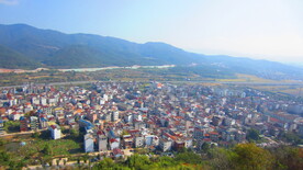 城市水平图 城市俯视图 城镇 
