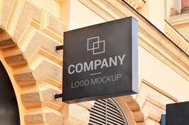  街头商铺门店抬头 