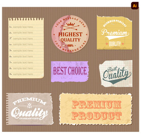 便签便条信纸矢量素材