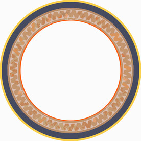 圆形图案底纹边框