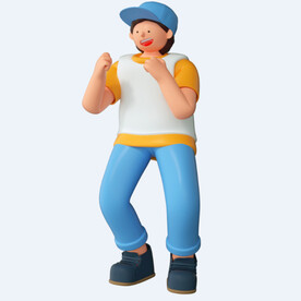 C4D模型 卡通人 