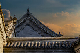 复古屋檐建筑