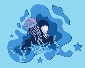 海洋生物插画