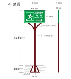 地震指引牌
