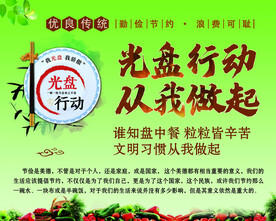 光盘行动  从我做起