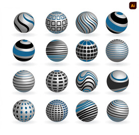 3D矢量球体