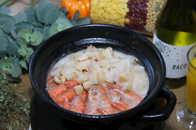 鲜虾干贝粥 