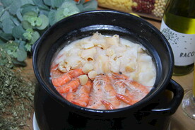 鲜虾干贝粥 