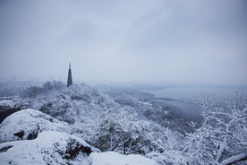 冬季雪景公园