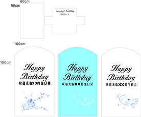 生日会展板