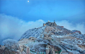 泰山雪景摄影