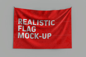 旗帜旗子应援旗样机