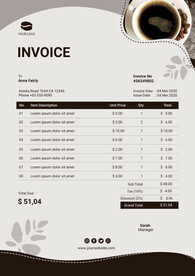 咖啡菜单模板psd